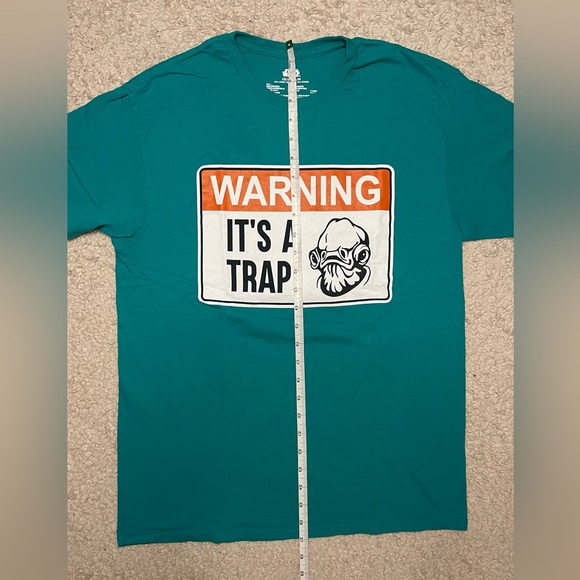 Star Wars Disney Parks Its A Trap! Cotton Men’s Green Graphic T-Shirt Size M - Picture 7 of 7